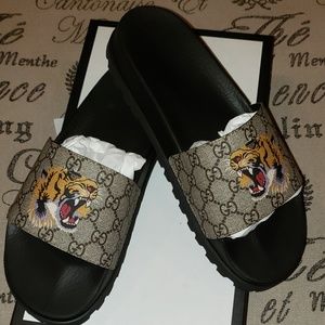 nike branded slippers